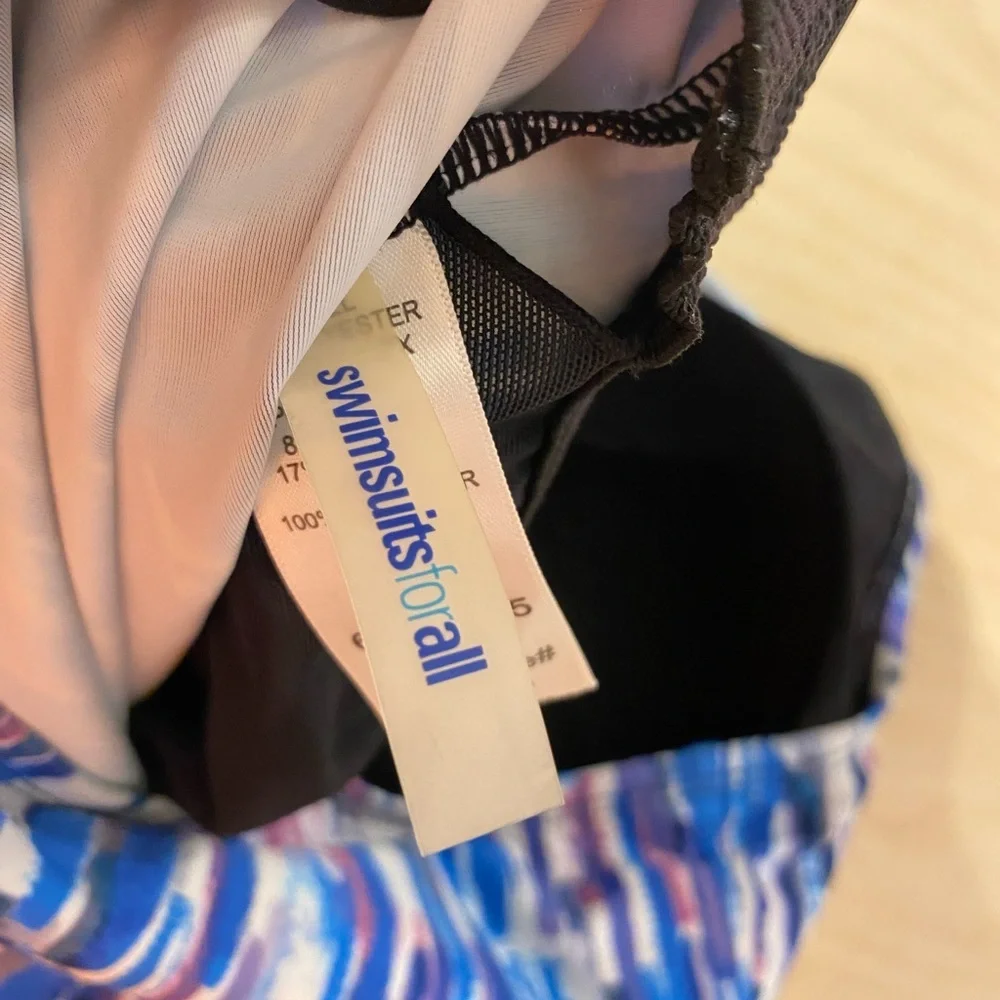 Swim Suits For All Blue and Purple SwimSuit 16 (OO)